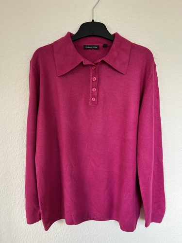 Pullover magenta kragen - pullover,