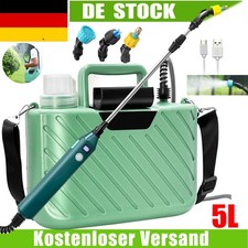 5L Elektrisches Akku Sprühgerät Gartenspritze Pflanzensprüher Drucksprühgerät DE