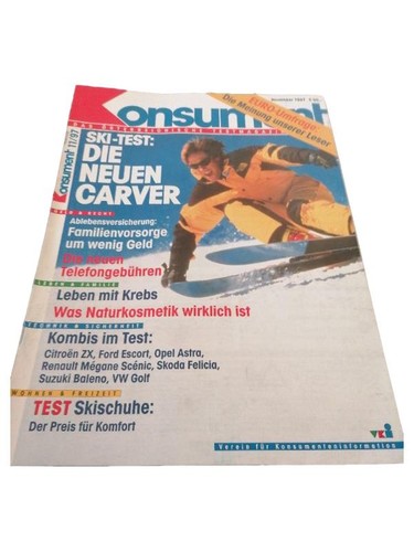 Konsument 1997 ski test - konsument, die