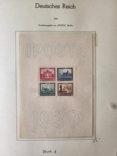 Deutsches reich 1930 block - block, 1