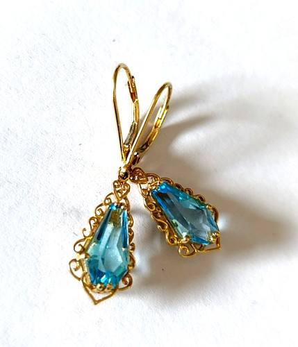 Ohrringe gelbgold 14k 585 echt - 14k,