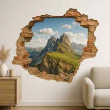 3D Mauerloch Wandtattoo – Coole Illusion für Wand, Flur & Jugendzimmer