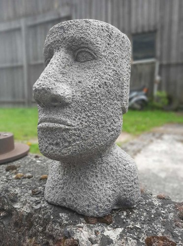 Gartenfigur moai skulptur - gartenfigur,, moai,