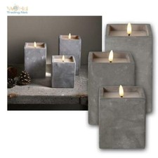 Led kerze beton quader - "beton, quader"
