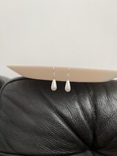 Silber 925 Ohrringe Ohrstecker Perlen Perlenohrringe Weiß Tropfen