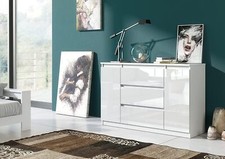 Kommode 120 weiss mit - 120, cm