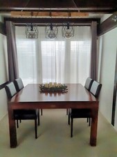 Massiver Esstisch Holz /Palisander 140 x 140cm