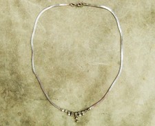 Collier ~Metall silberfarbig &