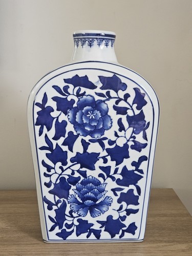 Chinesische blau weiße vase - blau-weiße,