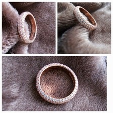 Pandora Timeless Pave' Ring, 925 Silber, Rosevergoldet, Gr. 58, Traumhaft schön.