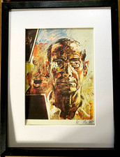 WILLI SITTE, Selbstbildnis, HAND-SIGNIERT, mit Rahmen