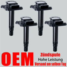 4x Zündspule Zündmodul OEM für Audi A3 8L1 A6 4B A8 4D TT Seat VW Golf 1.8L-4.2L
