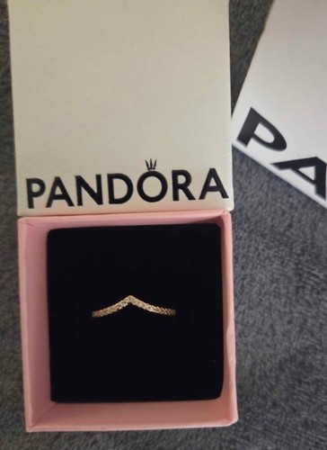 Pandora wishbone gold ring - pandora,