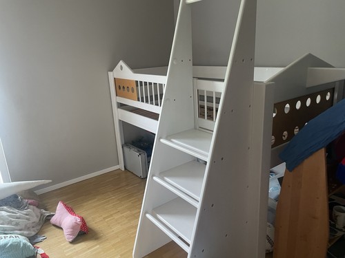 Kinder hochbett holz - holz, cm