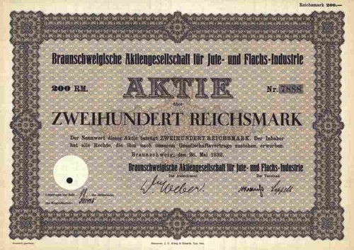 Braunschweigische jute flachs - braunschweigische,