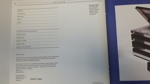 Bang olufsen beo manuals - beo,