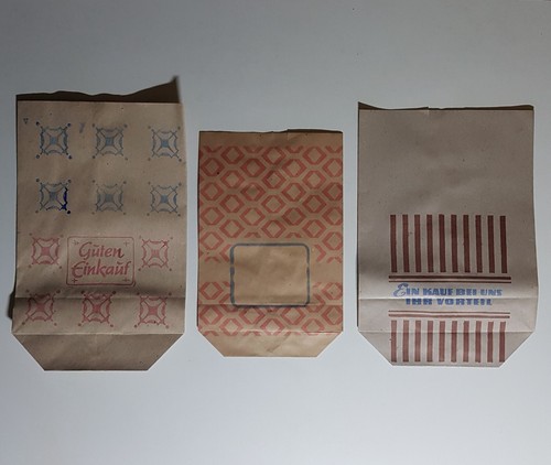 Papiertüte einkaufstüte - 3x,
