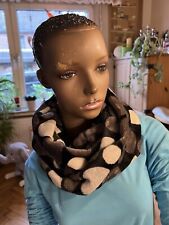 kuschelweicher Wellness Micro Fleece Plüsch Loop Schal schwarz Handarbeit NEU