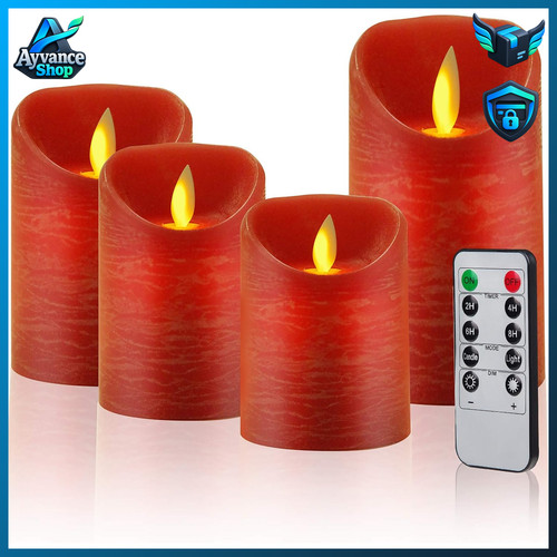 Led kerzen rot - rot, 4er