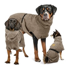 Hunde-Bademantel - Khaki / L
