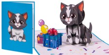 POP UP 3D Klappkarte *Katze*