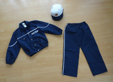 Kostüm Anzug Polizist Polizei blau Mütze Jacke + Hose Karneval Fasching Gr. 128