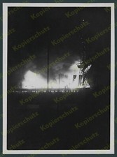 orig. Foto Funkausstellung IFA Brand Halle 4 Funkturm Flammen Fahnen Berlin 1935