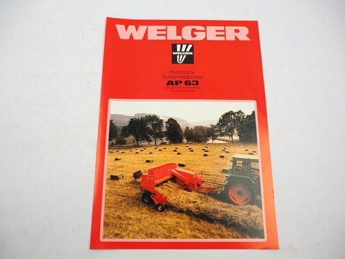 Original prospekt welger - original, ap63
