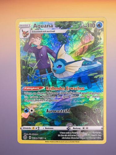Pokémon karte aquana - karte,