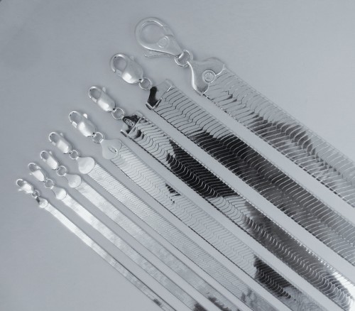 Zoll fischgrät halskette - 18,