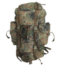 Original BW Kampfrucksack 65L – Bundeswehr Flecktarn Rucksack für Outdoor & Trek