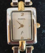 Fossil F2 ES-8924 bicolour Damenuhr Uhr Armbanduhr - läuft