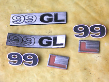 6x Saab 99 GL L Emblem Badge von 1973  vintage authentischer Zustand