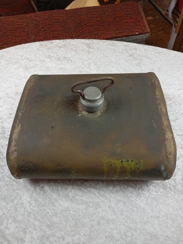 Antike wärmflasche aus - aus, metall