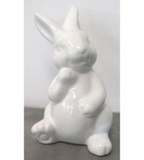 BURI Hase Weiß Glanz Keramik