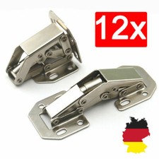 12er Aufschraubscharnier Aufschraubscharniere m. Feder Schraube Klappenscharnier