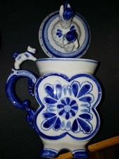 Bierkrug, Gzhel russische Fisch Porzellan UdSSR