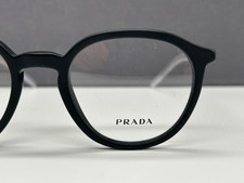 Prada Brille Herren Damen rund schwarz crown Panto VPR 12Y NP:399€