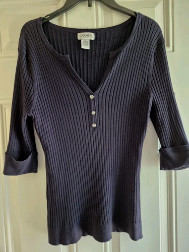 Carmen rib knit top - top, xl