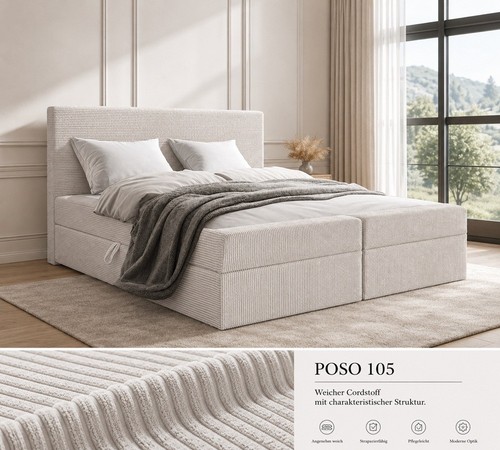 Doppelbett boxspringbett berg - doppelbett,