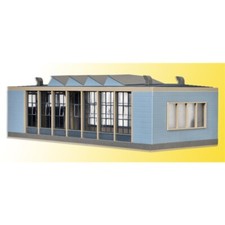 Vollmer H0 45765 -  E-Lokschuppen mit Türschließvorrichtung,  Bausatz Neuware