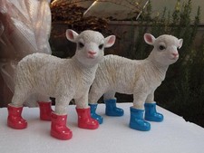 Schaf  bunt Lamm Deko Figur