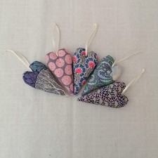 5 Deko Herzen aus Tilda Stoff, Stoffherzen Hängedeko, Neu Handarbeit