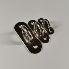 Augplatte, Ösenplatte,  Fenderöse  - Edelstahl V2A