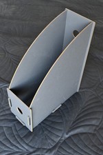 1 Werkhaus Stehsammler für Zeitschriften (A4) dunkelgrau Holz Bausatz