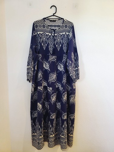 Damen maxikleid boho langarm - maxikleid,