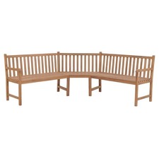 Teak Massiv Garten Eckbank