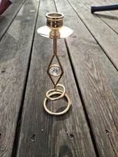 Seltener Messing Kerzenhalter