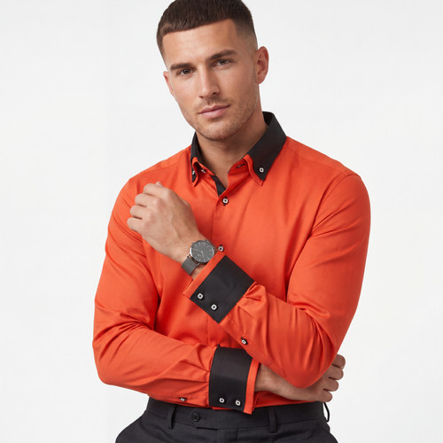 Herren orange schwarz - orange, &