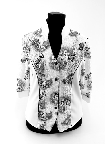 Festliche bluse spitze arm - spitze, 3/4